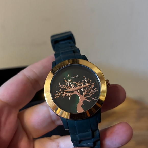 Pilgrim green and gold Tree of life wrist watch EUC - Picture 5 of 8